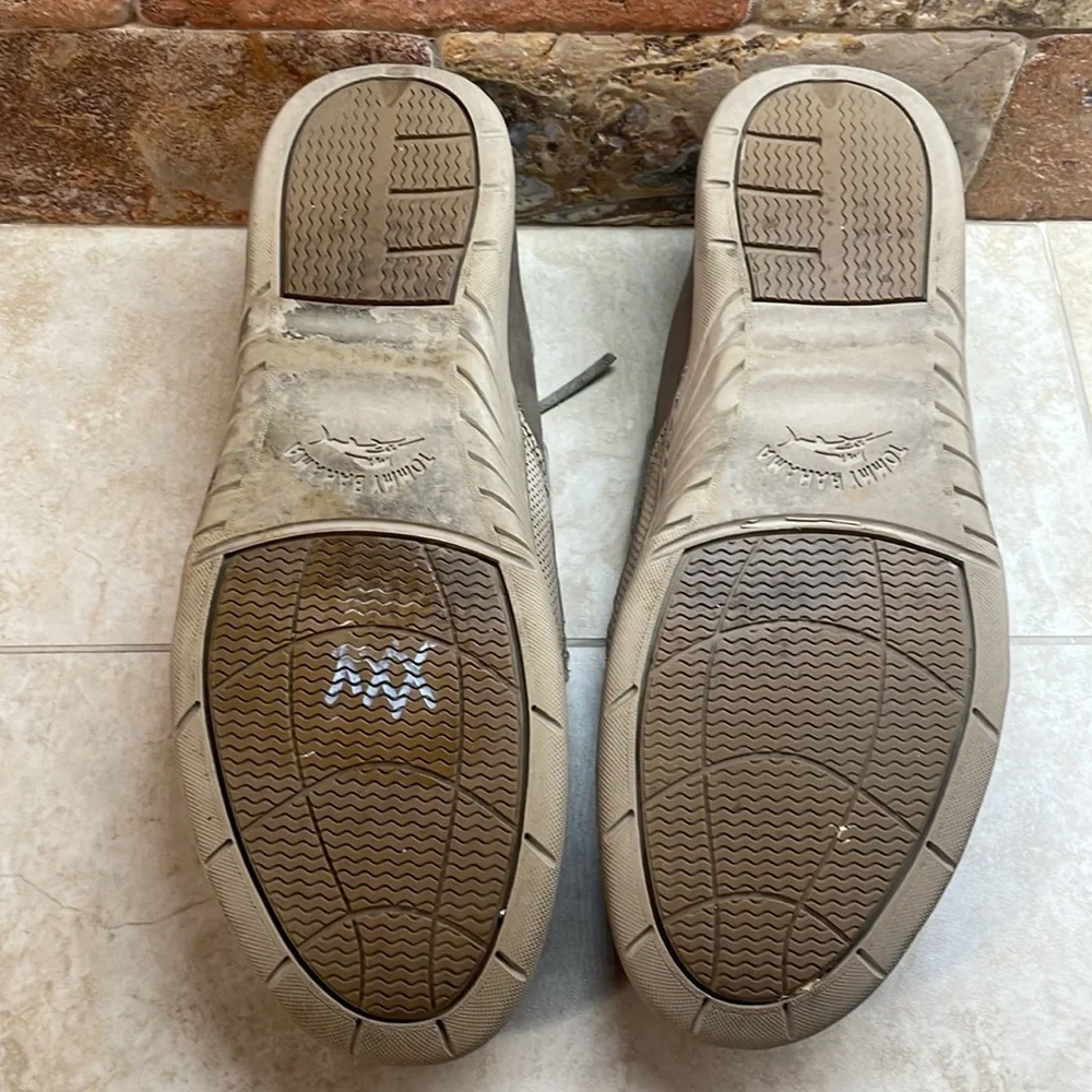 Tommy Bahama Shoes Size 13 M Classic Boat Lace Up Tan Two Tone Leather Loafers